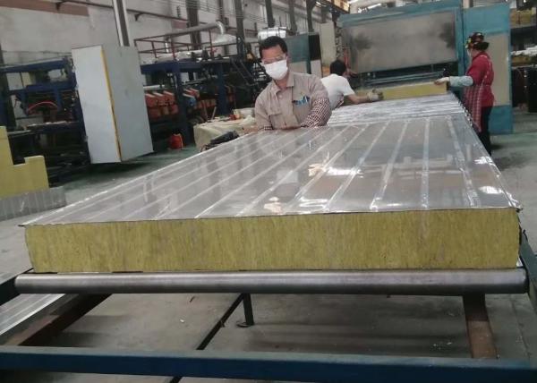 75mm Oven Stainless Steel High Density Rock Wool Sandwich Panel
