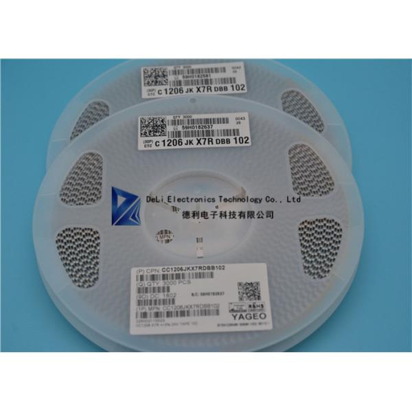 CC1206JKX7RDBB102 2KV SMD Chip Capacitor CAP CER 1000PF X7R CC1206 With Lead Free Terminations