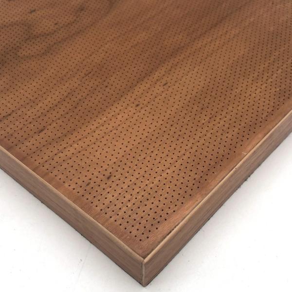 0.5mm bois de bois micro perforé panneau acoustique bureau insonorisé panneau ignifuge