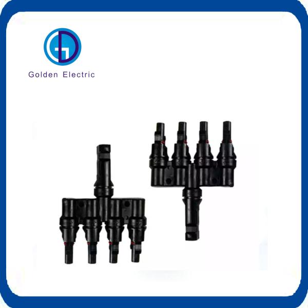 Long Lasting Mc4 Y Branch Connector AC Pair Customized For Solar Panel Mounts