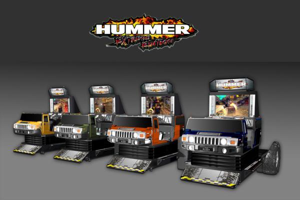 Hummer Car Racing Arcade Game Machines , Metal Commercial Gaming Machines