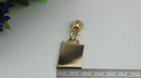 Professional hardware factory new design NO.5 hot sale zinc alloy nickel color zipper puller slider for handbag