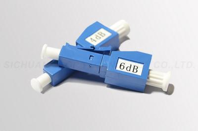 LC / UPC Fiber Optic Attenuator FC Connector Male to Female Plastic Material