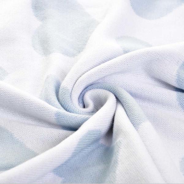 Fade Resistant Cozy Knitting Blanket Cotton Breathable Soft Warm Blanket