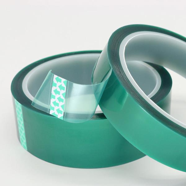 ПЭТ зеленая высокотемпературная клеящая лента полиэстерная пленка силиконовая лента