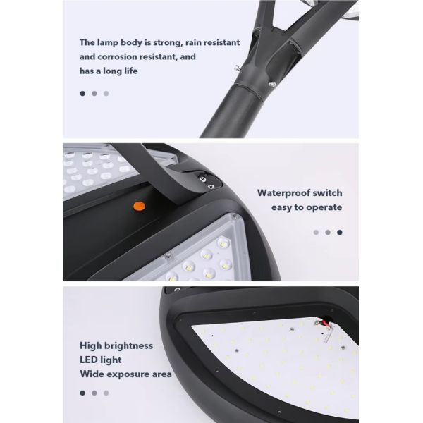 Bright LED Solar Garden Lights Outdoor Waterproof with Motion Sensor for Yard Patio Pathway