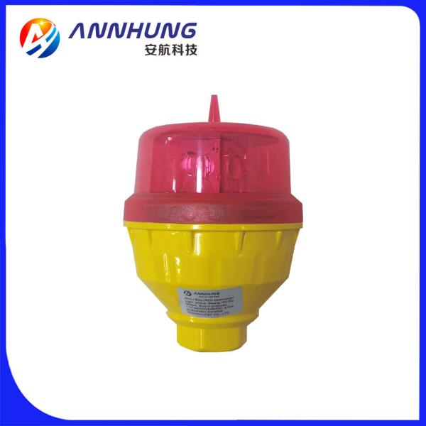 LED Aviation Obstruction Light with Steady-burning/20/30/60 Adjustable Flash Characteristics and 360-degree Horizontal Output for 10 Years Plus Life Expectancy