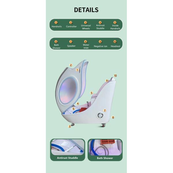 200 Вт Дальний инфракрасный луч Ароматическая спа Паровая капсула Капсульная терапия Красота Пот