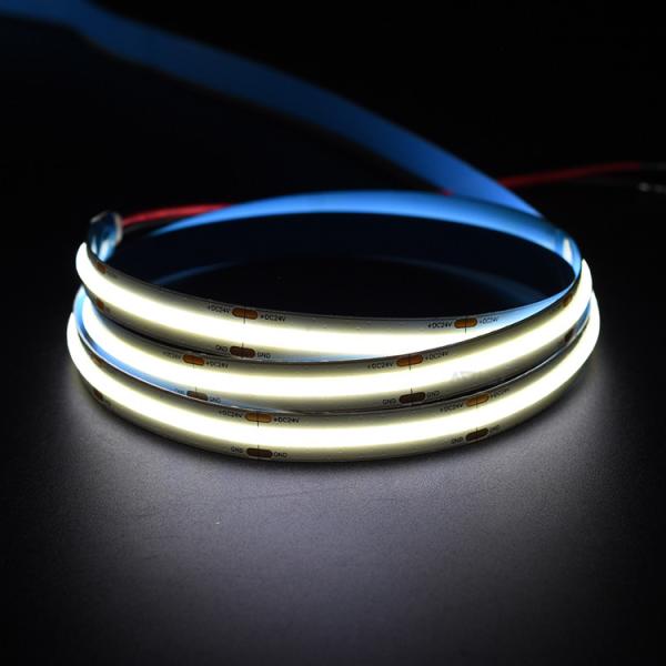 tape light led5M Dot Free Uniform Illumination Chip on board led strip lighting 12W/M Flexible Led Strip Cob 12Vtape lig