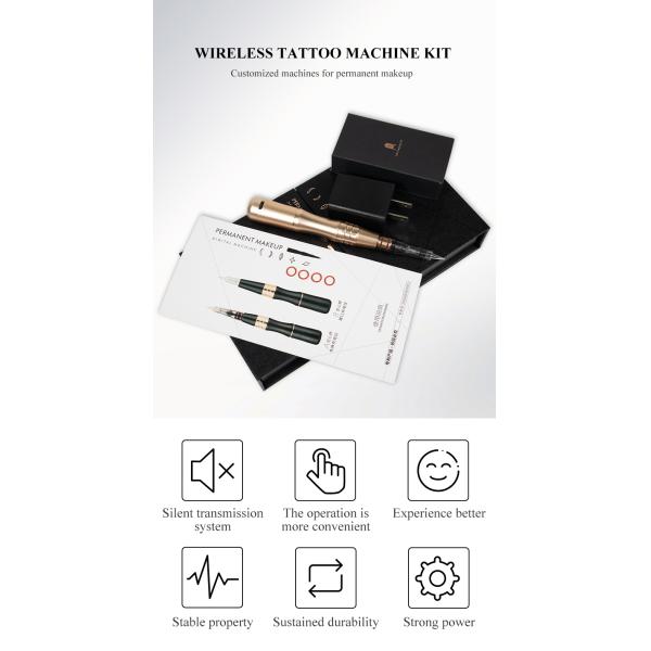 12V Wireless Permanent Makeup Machine Tattoo Gun Lip Blush Eyeliner