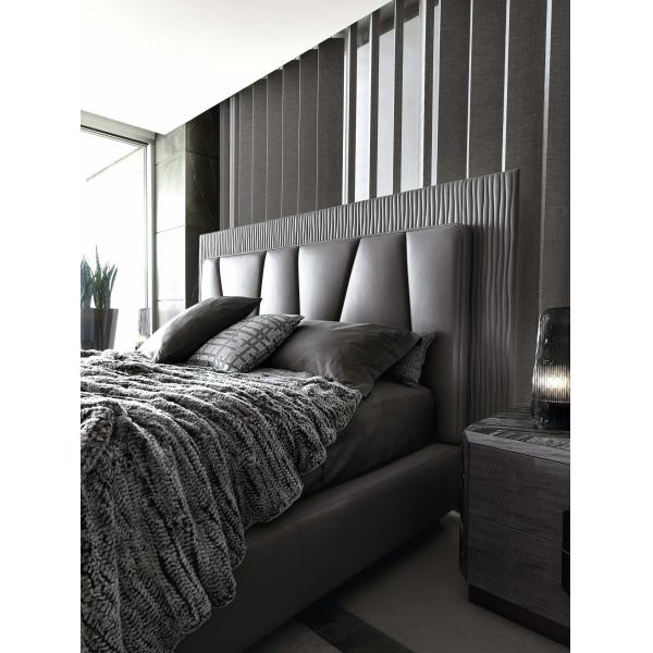 OEM Modern Bedroom Furniture Sets Matted Leather Bedroom Queen Size Bed