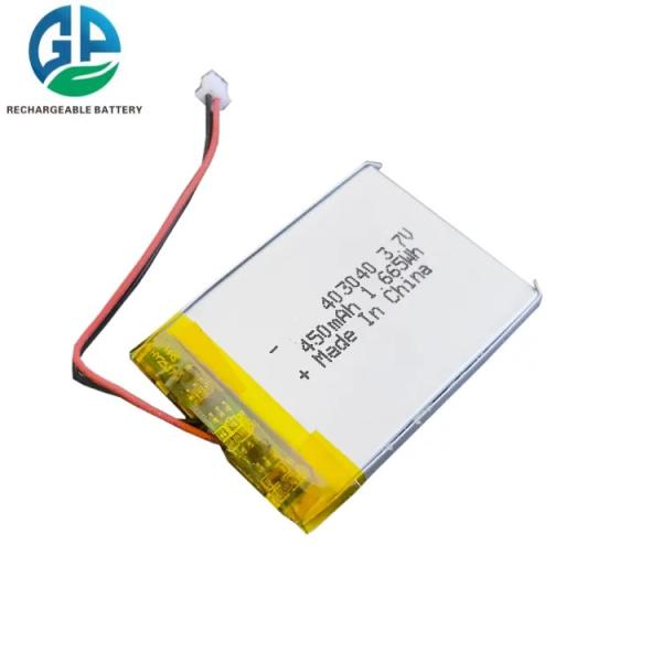 Перезаряжаемая батарея KC 403040 Ли-ионная батарея 3.7V 1.665wh Липо 450mAh