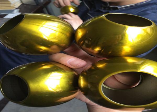 Chemicals Resistance Candy Powder Coat Gold Transparent Effect High Heat Dissipation