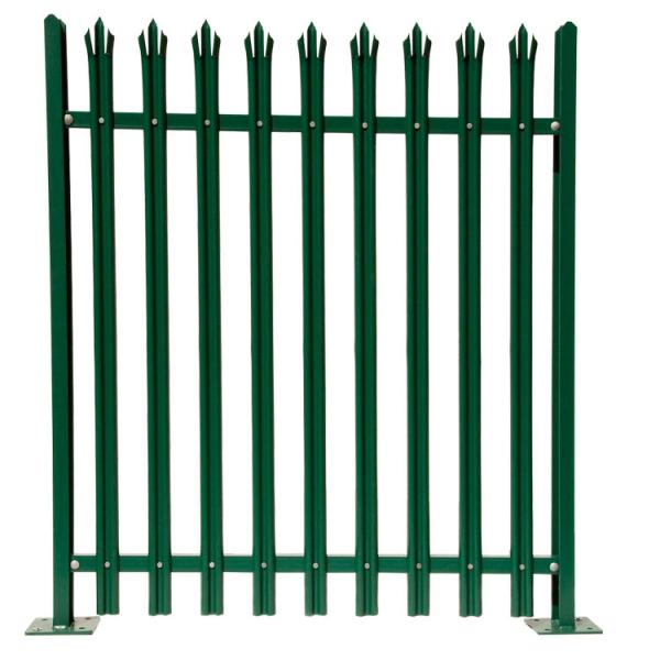 Anti Theft Powder Coated Palisade Fencing , Metal Palisade Security Fencing