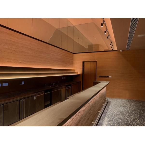 La pierre Bendable de Faux lambrisse la dalle de la terre enfoncée grand par poids léger de panneau du panneau mural 3D