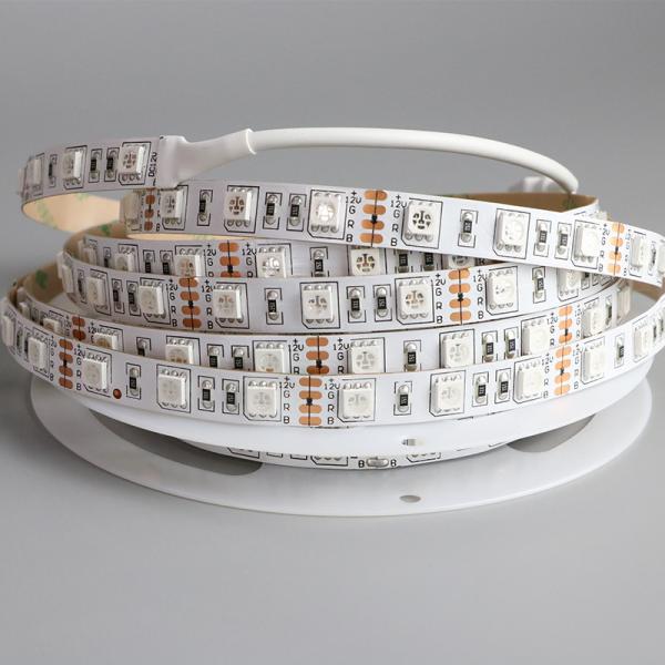 Cold White 12v Waterproof LED Light Strips RGB SMD5050 3 Years Warranty