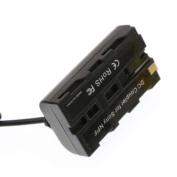 Cable de transmisión estirado de la cámara de la longitud los 80cm 4A para el foco 7 de SmallHD del monitor de Sony NP F570 NP F970