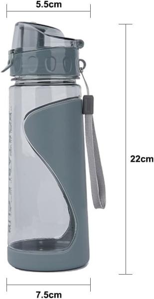 PLASTIC Flip Top 570ML Sports Water Bottles for Adults Portable Leak-proof and BPA Free