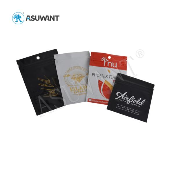 High Barrier Recycled Smell Proof Zipper Bags Aluminum Foil Medium For Potpourri