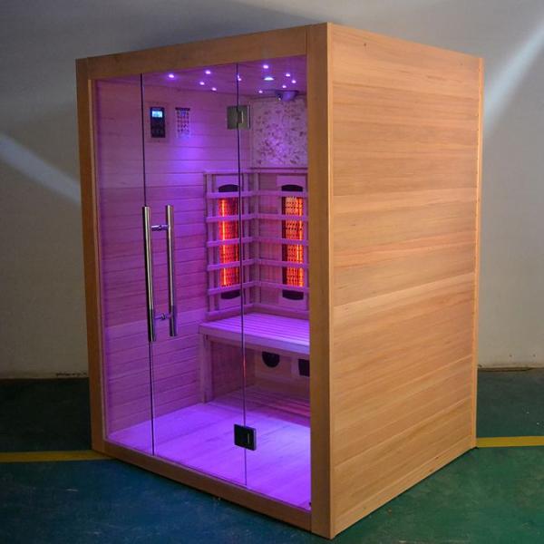 Canadian Hemlock Full Spectrum Dry Wooden Indoor Sauna Room 3 Person