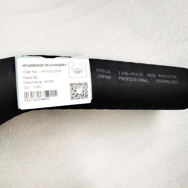 Mangueira de Parts Hose 1BQ6-46010 Hyundai HCE da máquina escavadora de Hyunsang - mangueira de ar de borracha da entrada da entrada
