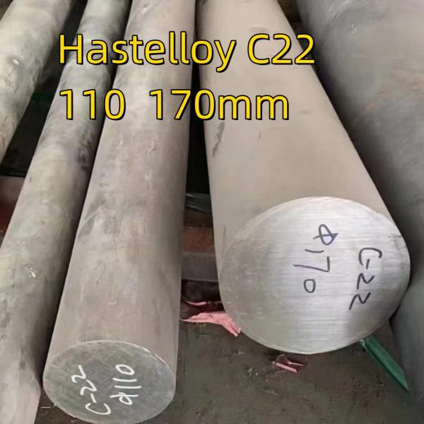 Résistance à la corrosion Hastelloy alliage C22 alliage de nickel Hastelloy C22 barre ronde 110 170 mm