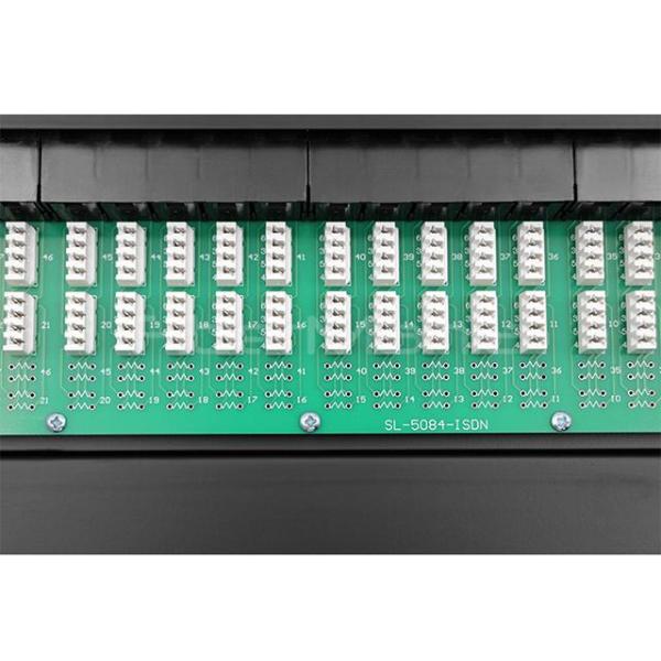 19 inch 1U CAT.5E FTP Patch Panel, 24 Ports, Dual IDC, Black Color