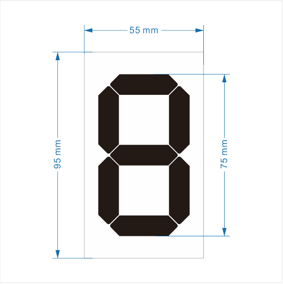 На открытом воздухе дисплей цены цифров регулировки номеров бензоколонки ASA пластиковый ручной
