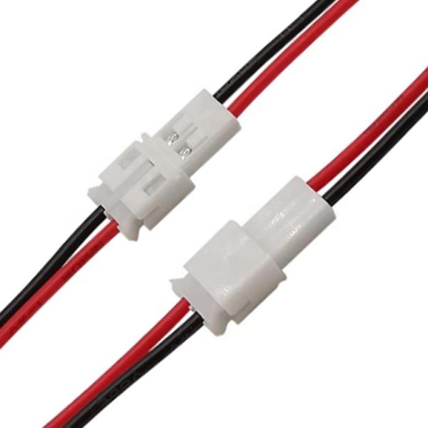 Homme Femme 2 broches JST PH 2.0 Pitch 2.0mm connecteur câble de câblage