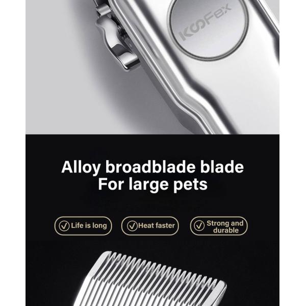 Low Noise Dog Grooming Kit Pet Clippers Cordless Electric Quiet Hair Trimmers Set