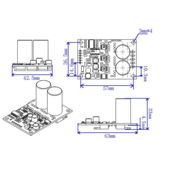 регулятор мотора датчика BLDC 700W Hall с управлением скоростью для мотора индустрии