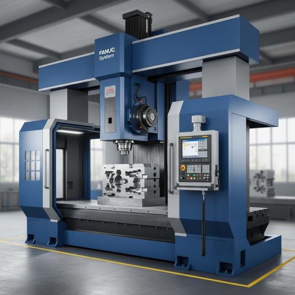 Heavy Duty CNC Gantry Milling Machine with FANUC System and High Precision for