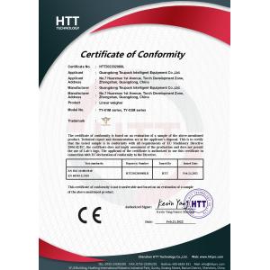 GUANGDONG TOUPACK INTELLIGENT EQUIPMENT CO., LTD Certifications