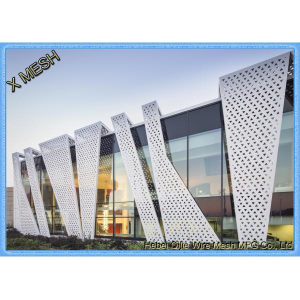 Серебряные архитектурные перфорированные металлические панели, круглое отверстие из нержавеющей перфорированной листы