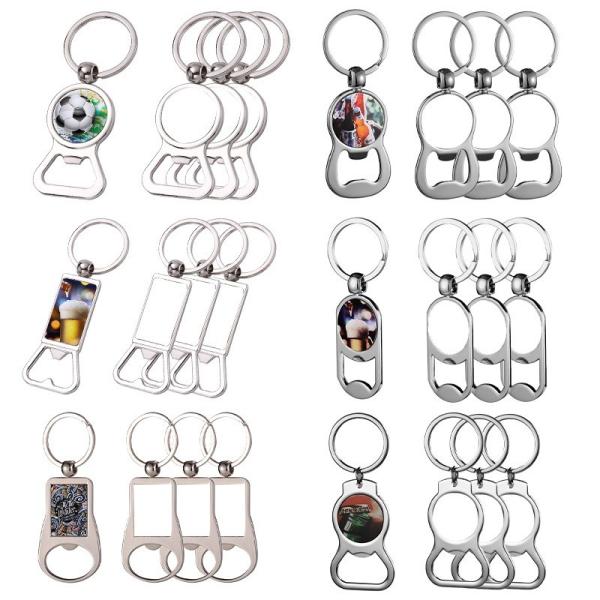 Ouvre-bouteille de sublimation avec porte-clés