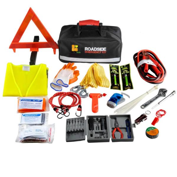 500 Amp Jumper Cable Automotive First Aid Kit with CE & ISO 13485 Certification and 3-Year Shelf Life