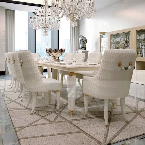 Hot Sale Modern Leather Dining Chair for Indoor & Outdoor Use with Stainless Steel Armrests for Hotels and Living Rooms