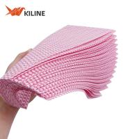 Ruloir à serviettes de cuisine à 100% visqueux réutilisable, nettoyage multitâche, couleur codée