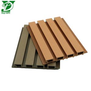 Modern outdoor decoration Durable type Trough Surface WPC External Wall Panel