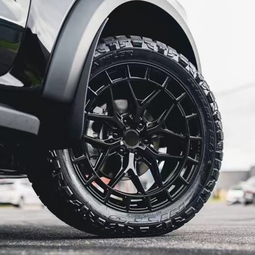 Monoblock Forged Wheel 24 Inch 8x170 Billet Aluminum Matte Black One Piece for GMC Denali Sierra Truck Custom Build Custom Size