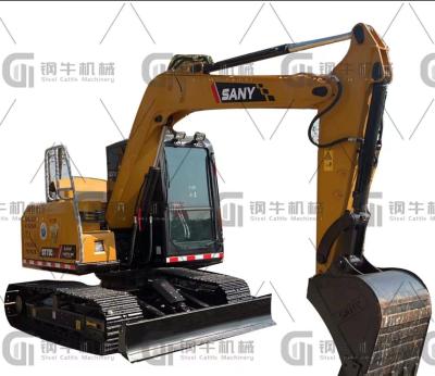 7.5t Mini Excavator Digger usado SY75C Sanyi Máquinas de construção de segunda mão