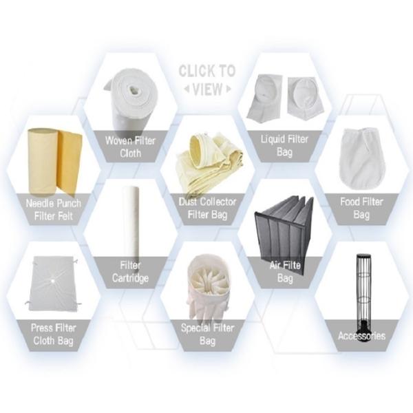 Ссыпанный алкали цедильного мешка мембраны стеклоткани PTFE пряжи высокотемпературный свободный