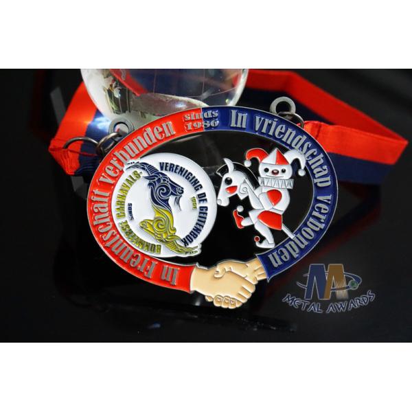 Metal Die Casting Custom Award Medals For Carnival Festival Anti Corrosion