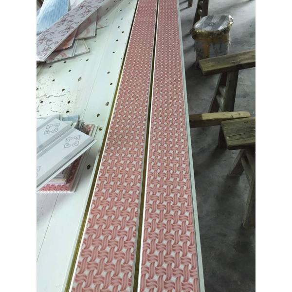 Material resistente rosado del cloruro de polivinilo de los paneles de pared del cuarto de baño de agua del color