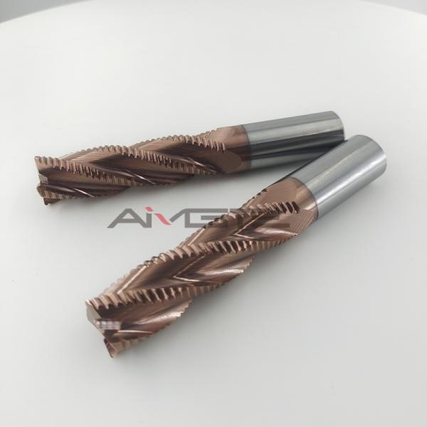 TiSiN Coated Carbide Roughing End Mills Solid Carbide Cutting Tool Fo High Temperature