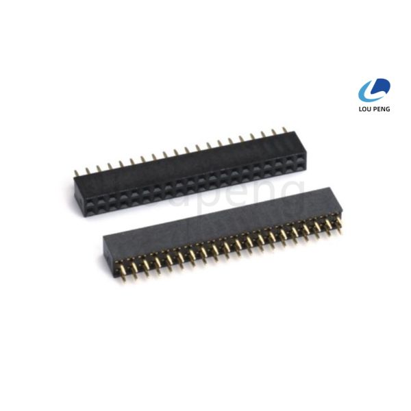 Insulator LCP NYLON PA6T UL94V-0 Female Header Connector Featuring Brass Contact Material Temperature Range 40 ℃ to 105 ℃