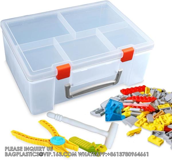 Organizer Storage Containers Tool Box With Adjustable Dividers For Beads, Crafts, Jewelry, Fishing Tackle, Building