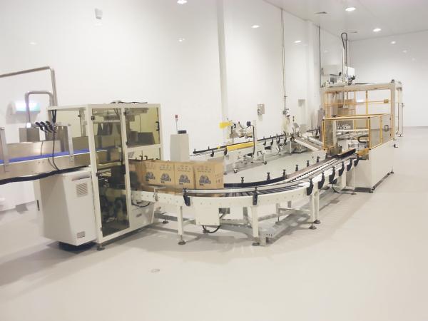 Máquina de embalagem de caixas de cartão de alimentos