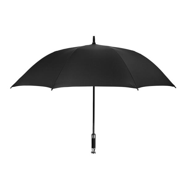 Silver Metal Handle Straight Double Canopy Rolls Royce Golf Umbrella Custom Logo