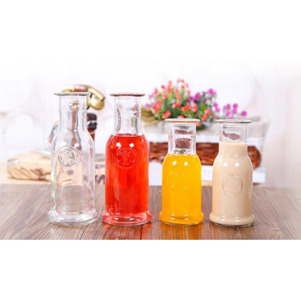 Бутылки сока судомойки безопасные пустые, бутылка широкого рта чая со льдом стеклянная